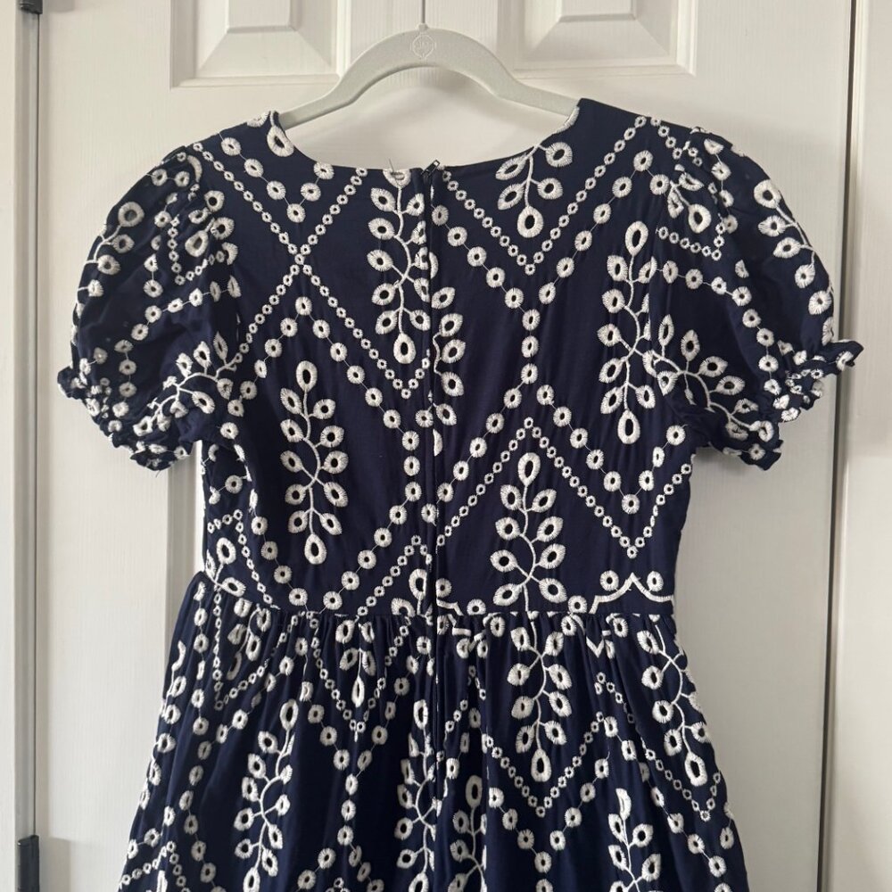 Mi Ami Womens Navy and Cream Dress Size M Medium P3 - Picture 12 of 12